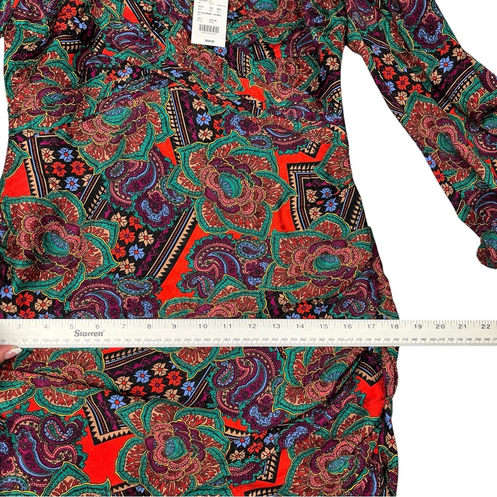 Veronica Beard Silk Floral Bodycon Dress Womens Size 8 New - Picture 11 of 14